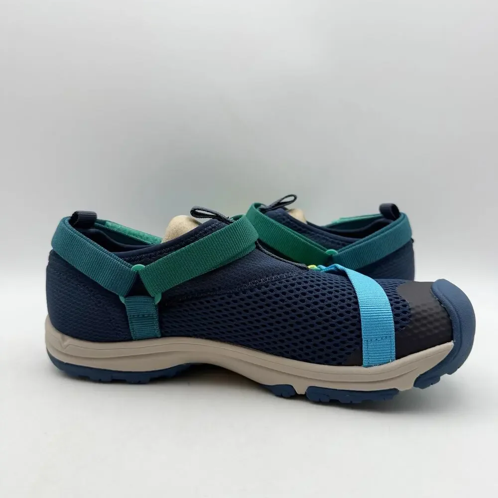 TEVA Kids Outflow Universal Sandals Youth 5 Navy Blue Green Water Shoes NIB